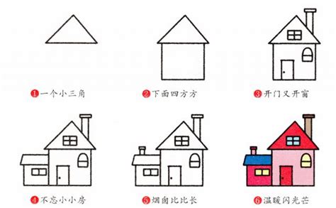 房子 畫法|兒童簡筆畫：十幾種房子建築的畫法，總有一兩種畫法。